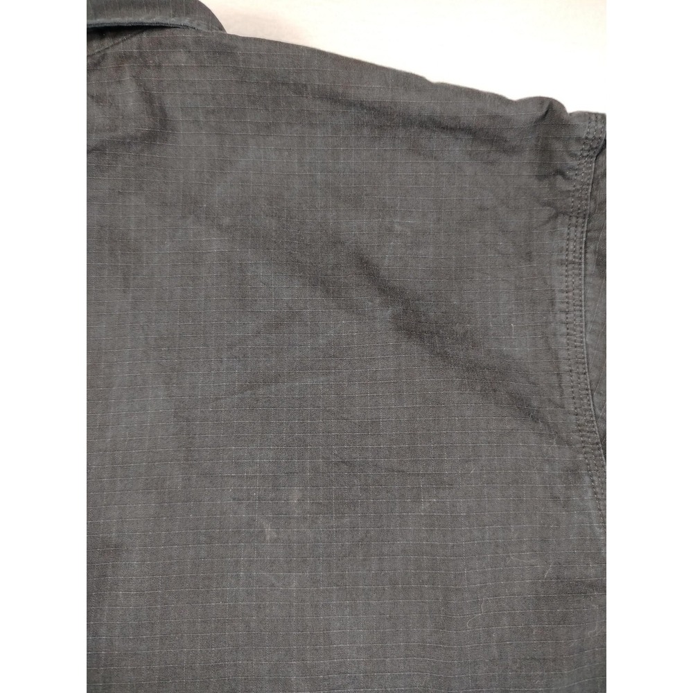 Carhartt Jacket Mens 3XL Black Canvas Shirt Jac Flannel Lined Workwear Ripstop - Picture 12 of 16